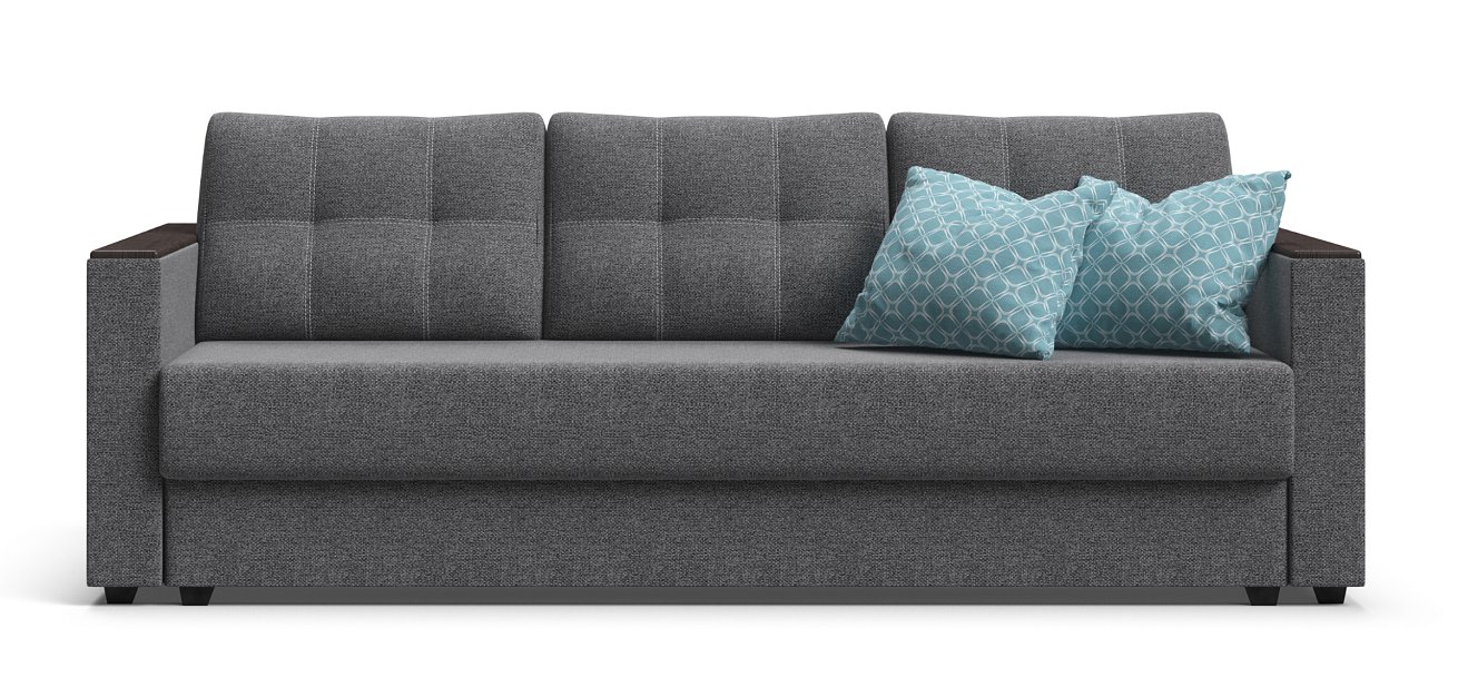 Диван Атланта Рогожка Мальмо серый