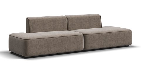 Диван Кинг Твин велюр Роял тауп 3