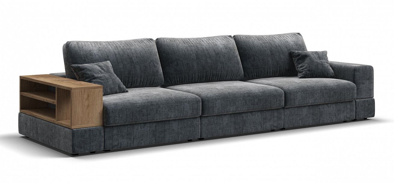 Диван-кровать Босс Модуль Макс Шенилл Глосс карбон