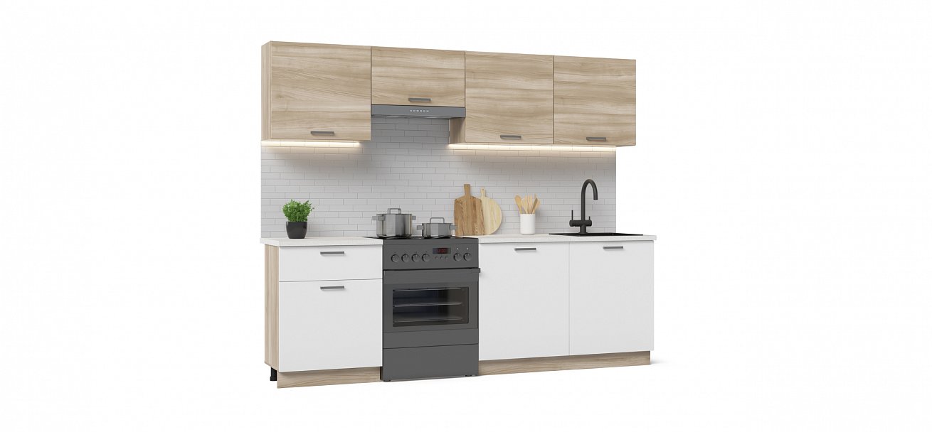 Кухонный гарнитур Люкс-240 Сонома