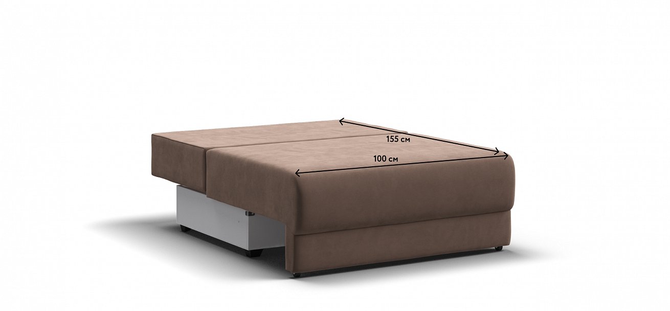 Ричмонд Модуль спальное место велюр Монолит мокко