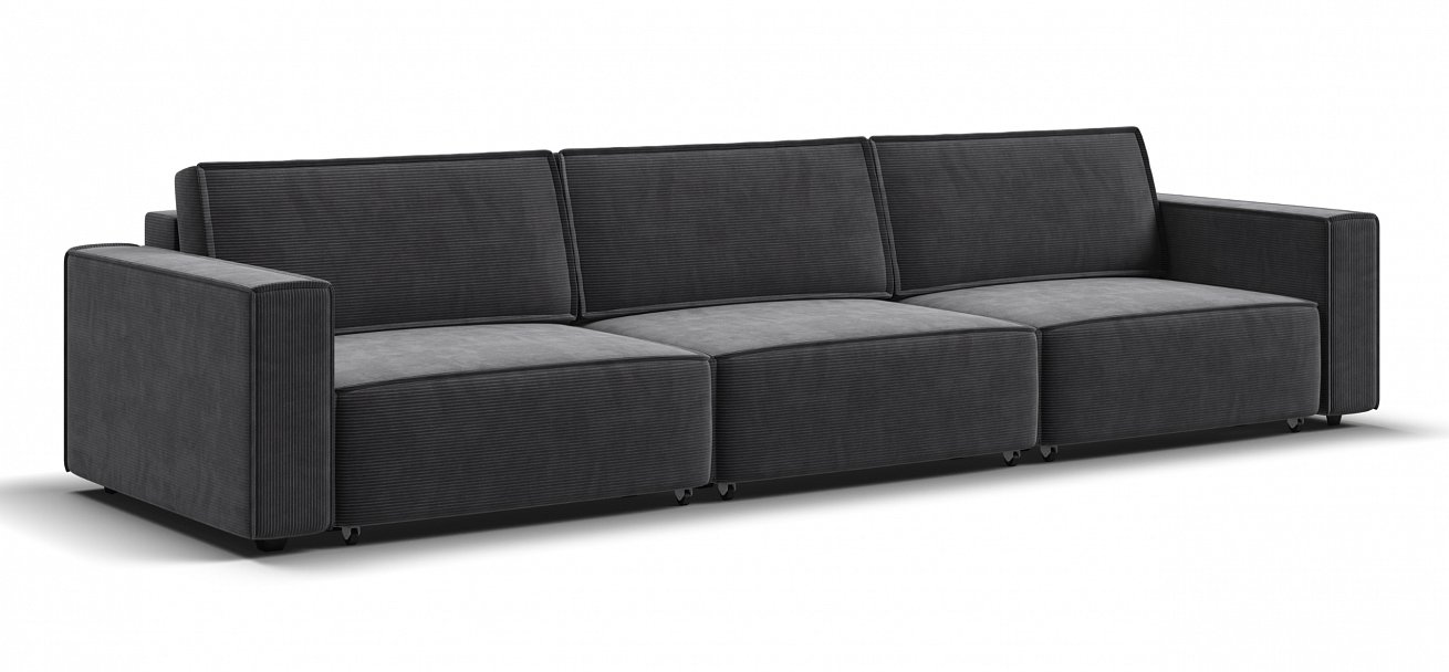 Диван Босс Софт Модуль Макс Вельвет Корд графит