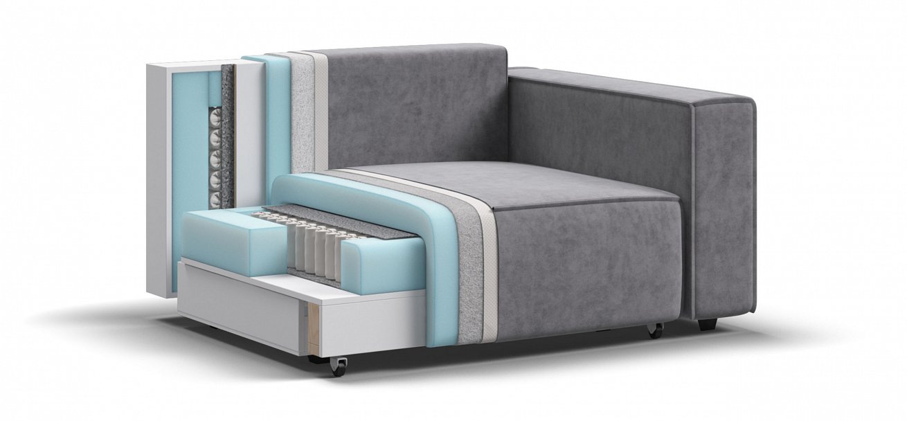 Кресло Босс Софт Модуль велюр Роял агат