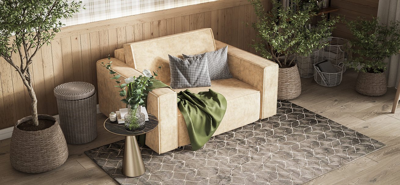 Кресло Босс Софт Модуль велюр Роял шампань