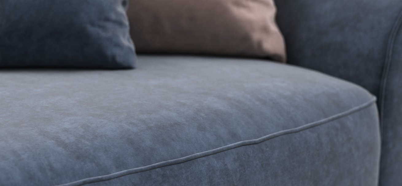 Диван Кинг Модуль Макс велюр Роял синий