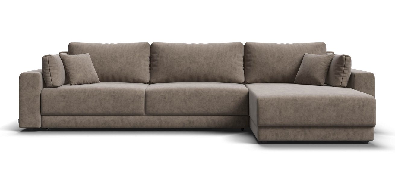 Угловой диван Босс Прайм Макс велюр Роял тауп