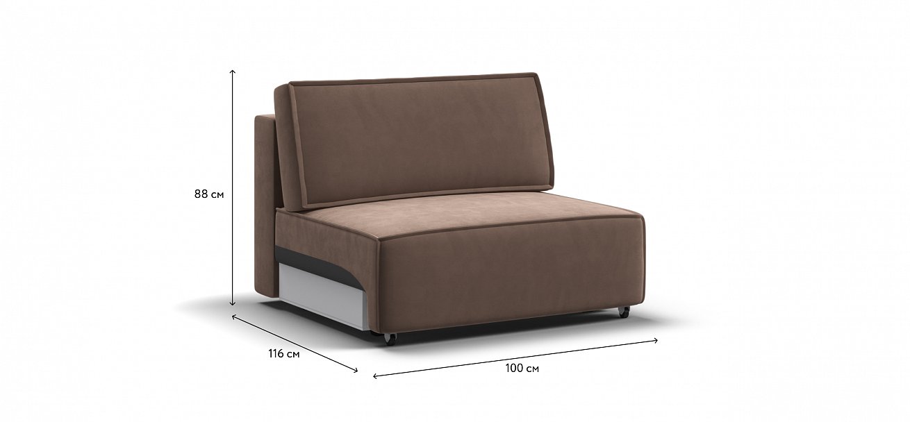 Босс Софт Модуль спальное место велюр Монолит мокко