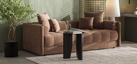 Тахта Босс велюр Монолит мокко 2