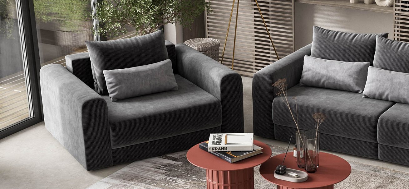 Кресло Ричмонд Модуль Вельвет Корд графит