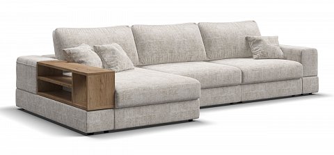 Угловой диван-кровать Босс Модуль ХЛ Шенилл Смарт кварц