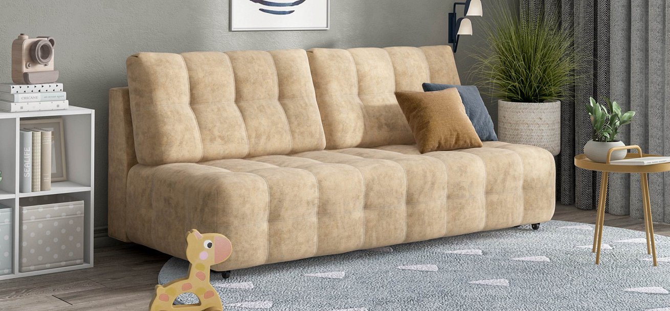 Диван Босс Мини велюр Роял шампань