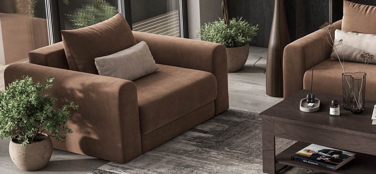 Кресло Ричмонд Модуль велюр Монолит мокко