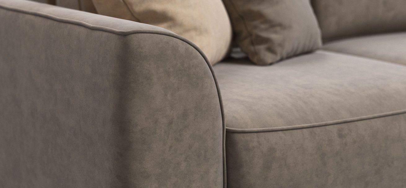 Диван Кинг Модуль велюр Роял тауп