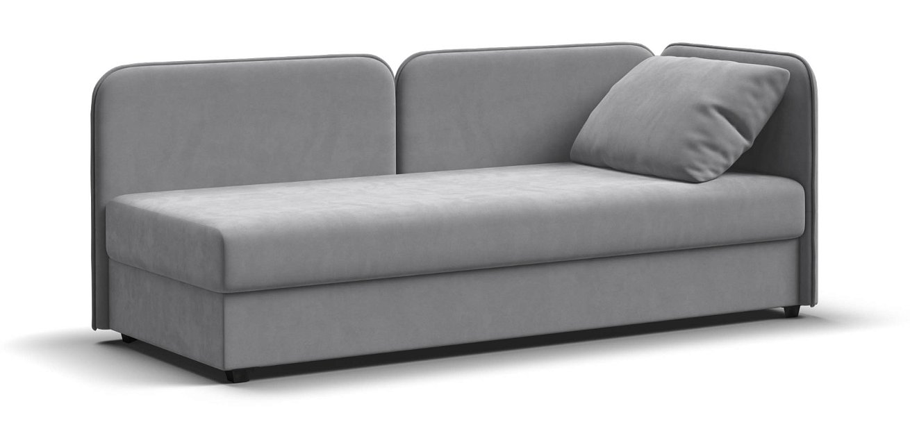 Тахта Ирис велюр Монолит сталь