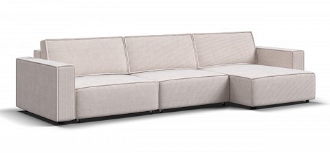 Угловой диван Босс Софт Модуль Макс Вельвет Корд бежевый 1