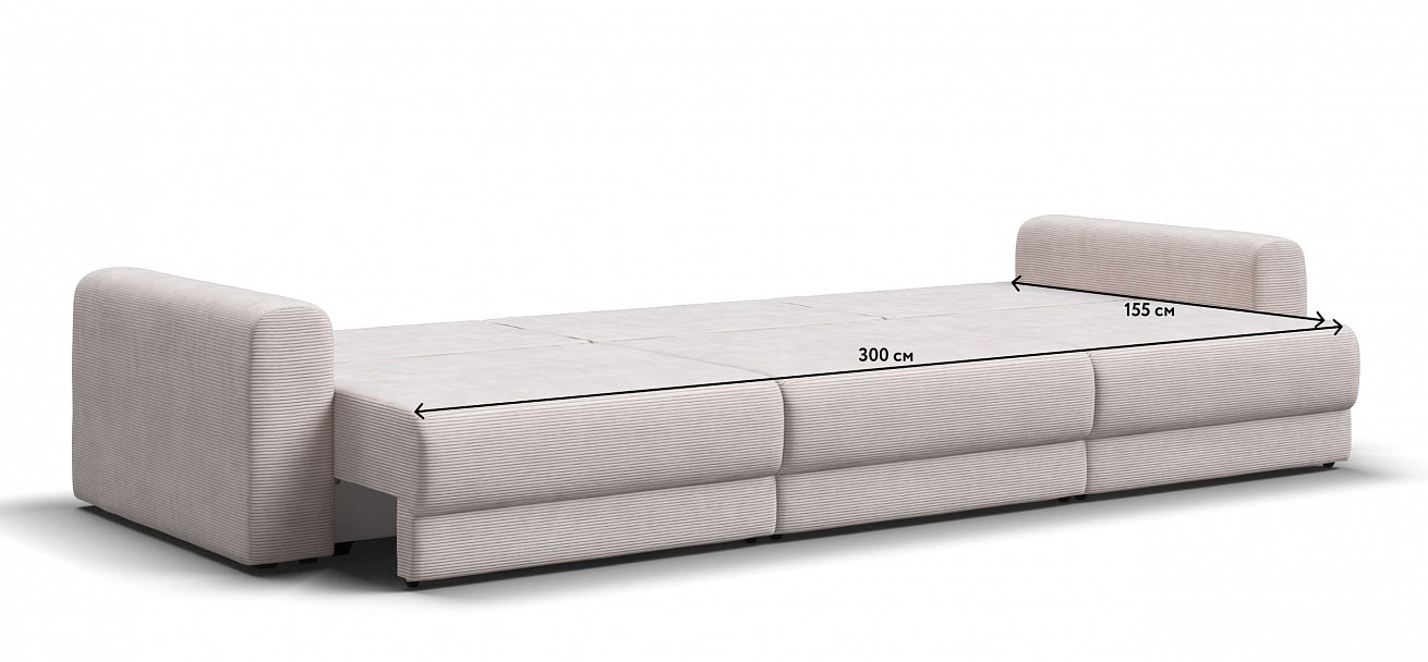 Модульный диван Ричмонд Модуль Макс Вельвет Корд бежевый