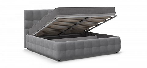Босс Кровать+ПМ 180*200 велюр Монолит сталь 3