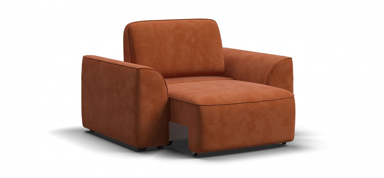 Кресло Кинг Модуль велюр Алькантара оранж