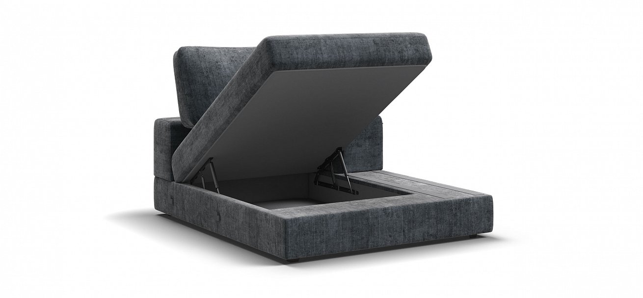 Босс Модуль оттоманка правая Шенилл Глосс карбон