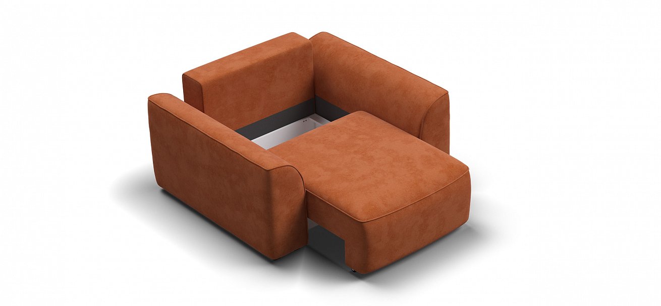 Кресло Кинг Модуль велюр Алькантара оранж