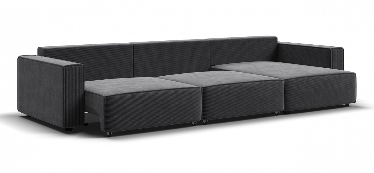 Угловой диван Босс Софт Модуль Макс Вельвет Корд графит