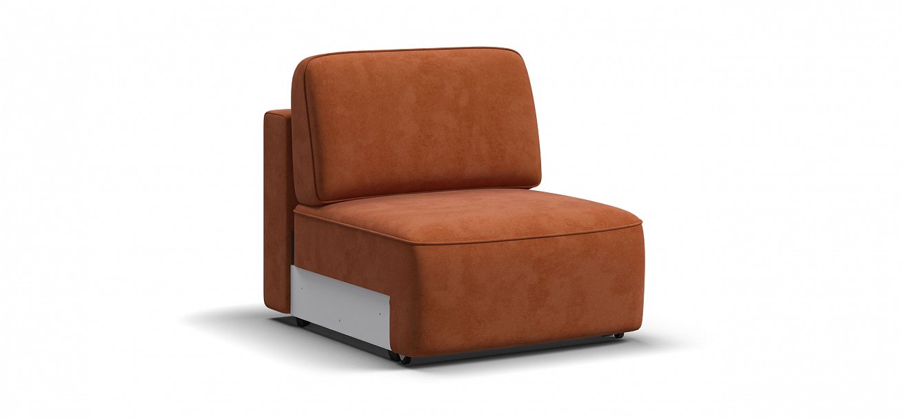 Кресло Кинг Модуль велюр Алькантара оранж