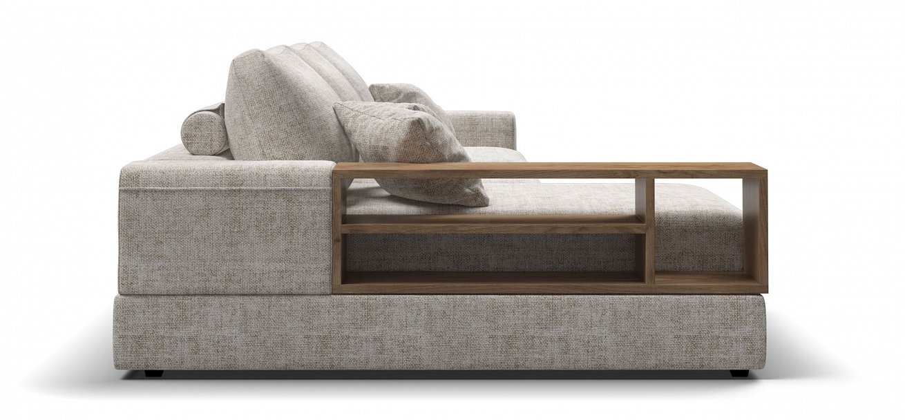 Угловой диван-кровать Босс Модуль ХЛ Шенилл Смарт кварц