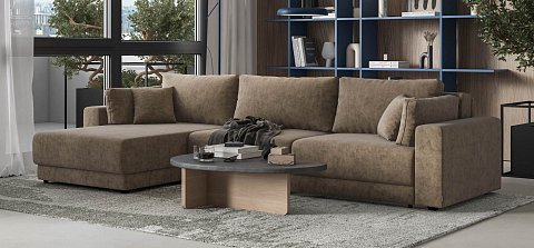 Угловой диван Босс Прайм Макс велюр Роял тауп 2