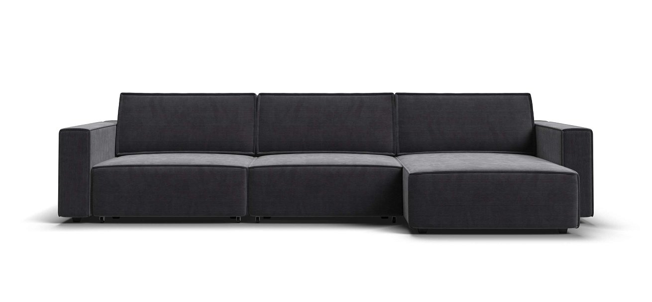 Угловой диван Босс Софт Модуль Макс Вельвет Корд графит