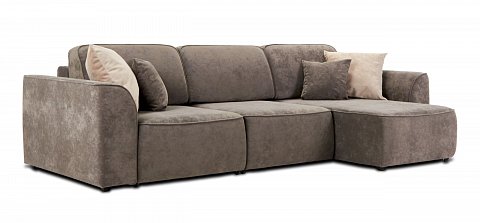 Угловой диван Кинг велюр Роял тауп