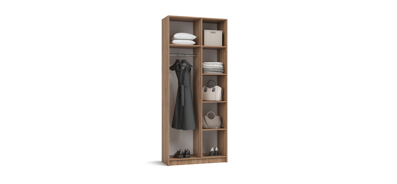 Рим 90 шкаф распашной 2Д 01 Орех Селект