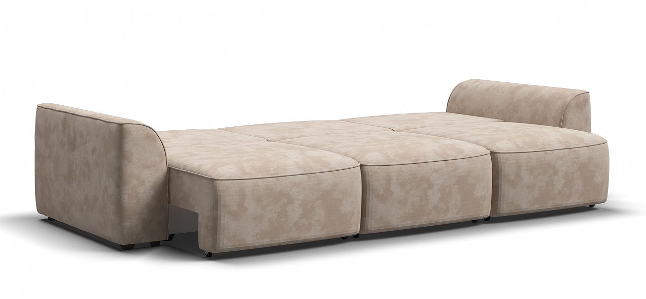 Диван Кинг Модуль Макс велюр Алькантара пепел