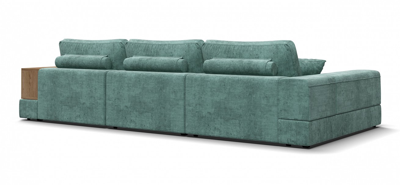 Угловой диван-кровать Босс Модуль ХЛ Шенилл Глосс минт