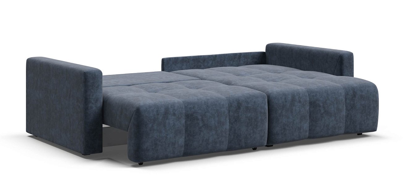 Угловой диван Босс Тренд велюр Роял синий