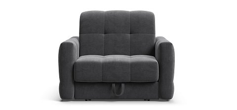 Босс Слип кресло-кровать велюр Монолит серый 1