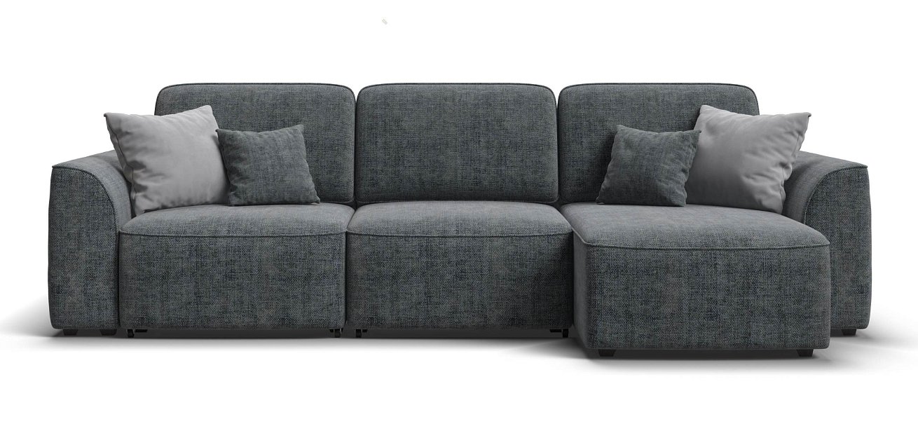 Угловой диван Кинг Шенилл Смарт серый