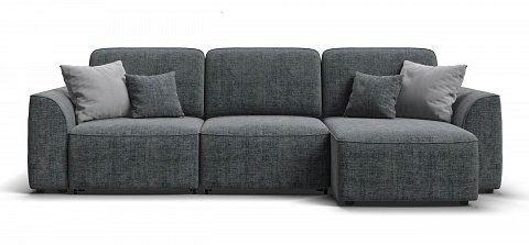 Угловой диван Кинг Шенилл Смарт серый 1