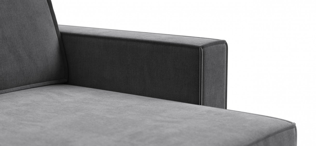 Угловой диван Босс Софт Модуль велюр Монолит серый