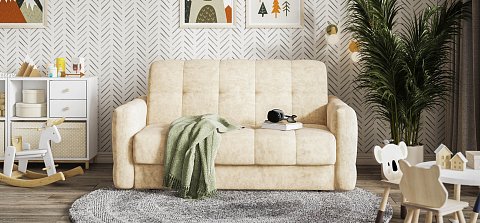 Диван Босс Слип 140 велюр Роял шампань 2