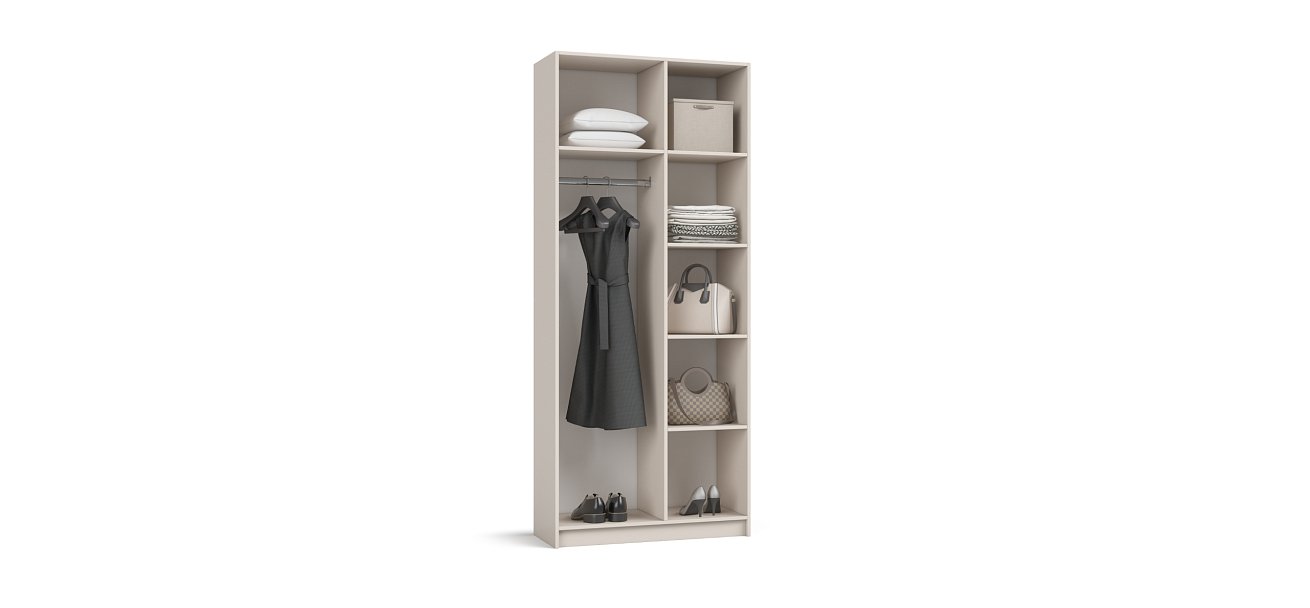 Босс Стандарт 90*220 шкаф распашной 2Д 01 Кашемир