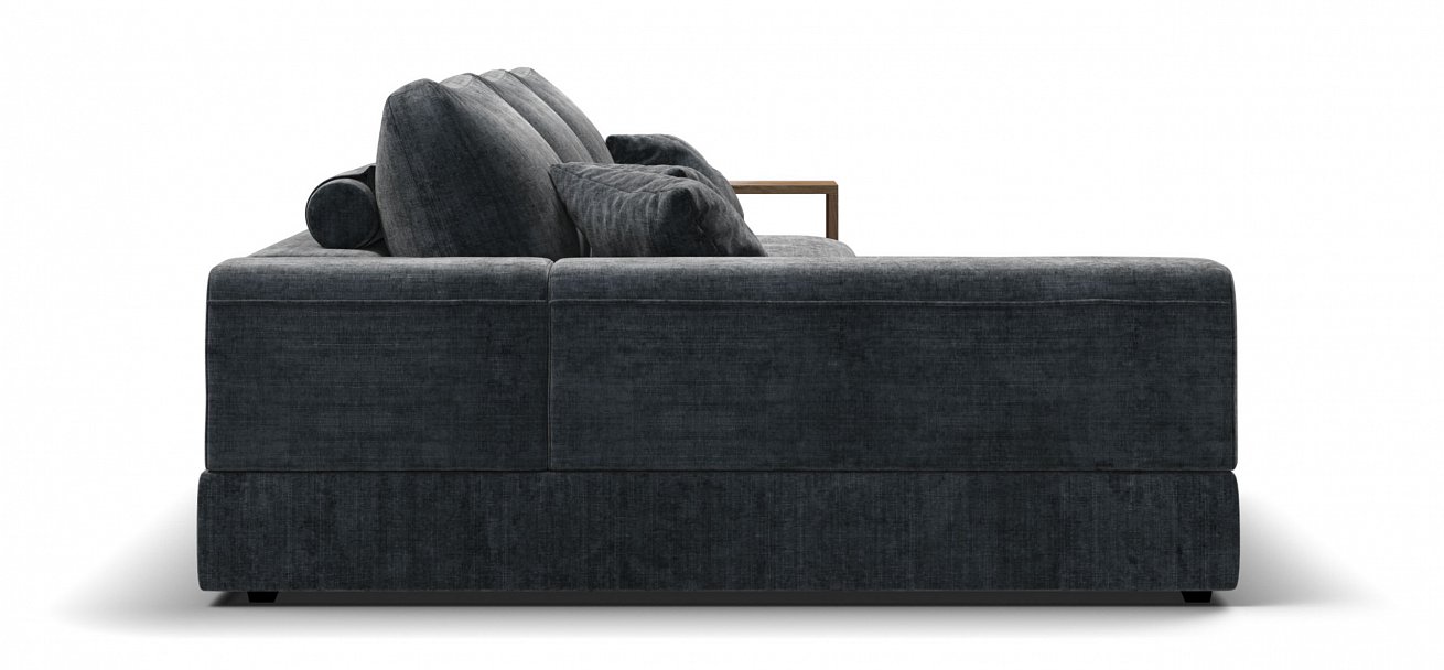 Угловой диван-кровать Босс Модуль ХЛ Шенилл Глосс карбон