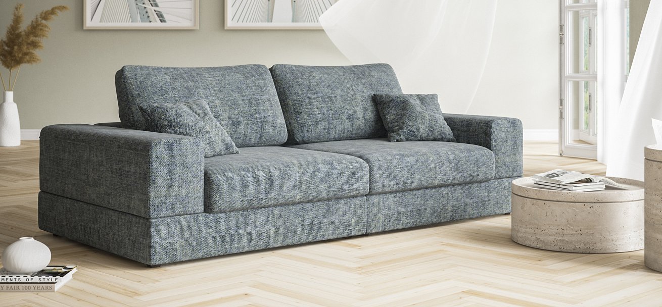 Диван-кровать Босс Модуль Шенилл Глосс карбон