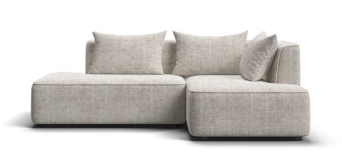 Угловой диван правый Кинг Твин Шенилл Смарт кварц 1