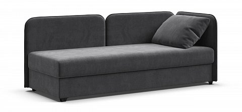 Тахта Ирис велюр Монолит серый 3