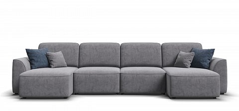 П-образный диван Кинг Модуль велюр Роял агат 2