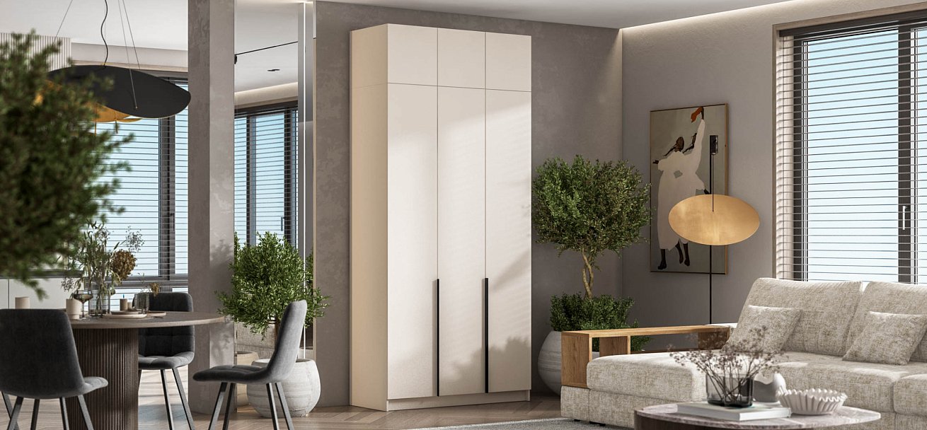 Антресоль 120 3Д Кашемир