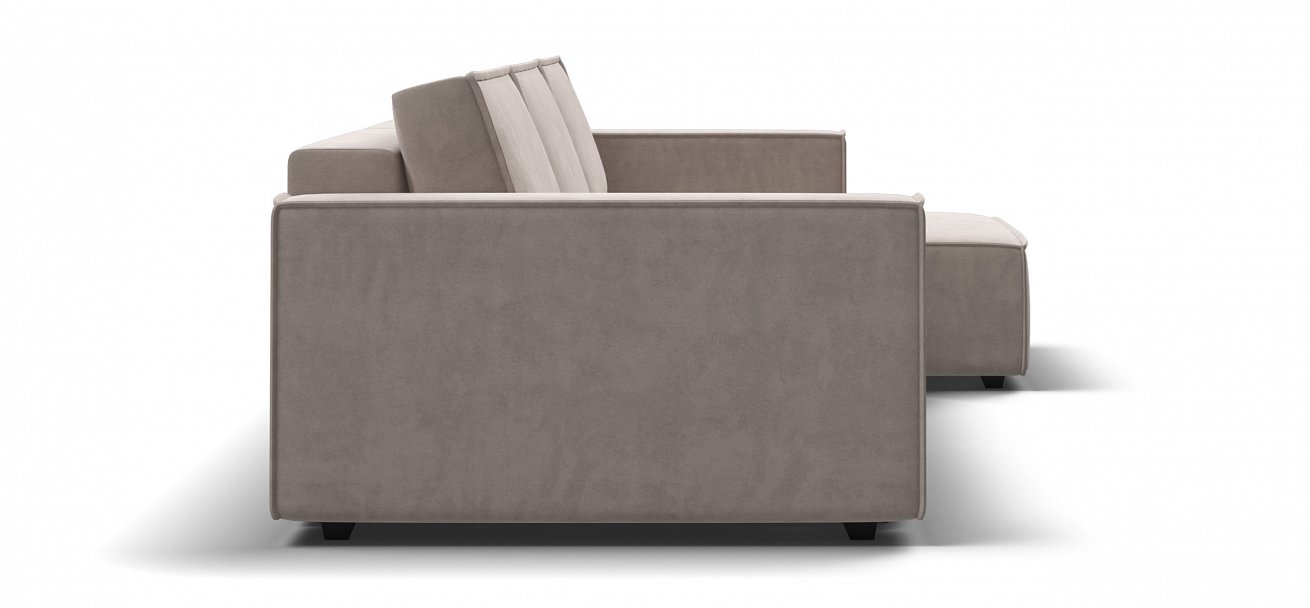 Угловой диван Босс Софт Модуль Макс велюр Монолит латте