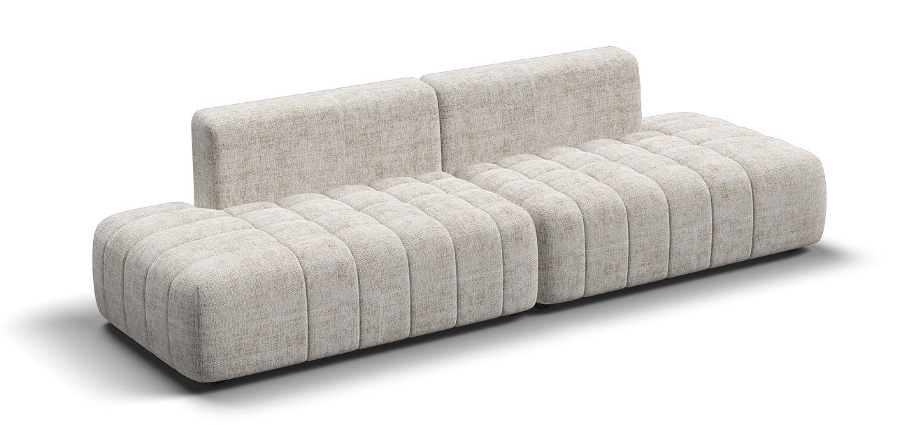 Диван Босс Твин прямой Шенилл Смарт кварц