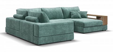 П-образный диван-кровать Босс Модуль Шенилл Глосс минт