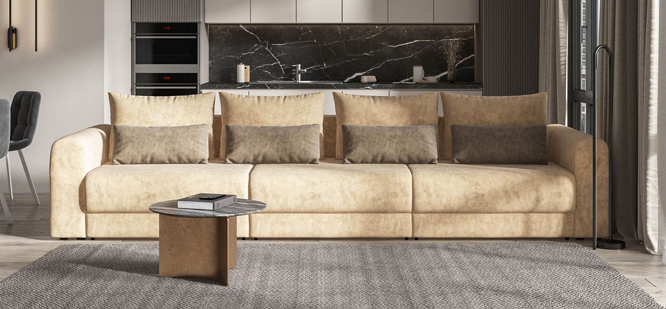 Модульный диван Ричмонд Модуль Макс велюр Роял шампань